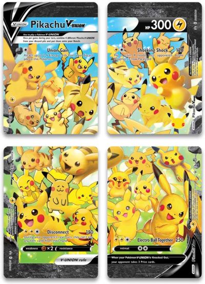 Pikachu V-Union [Set of 4] card art
