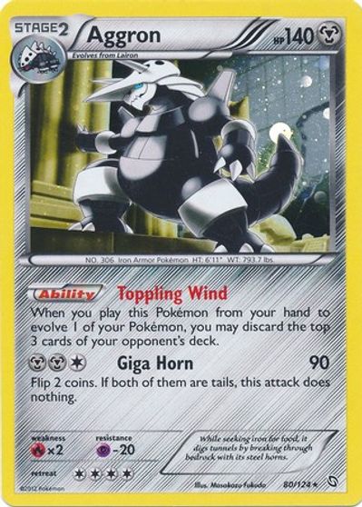 Aggron - 80/124 (Cosmos Holo) card art