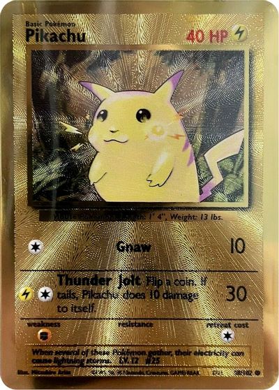 Pikachu - 58/102 (Celebrations Metal Card) card art