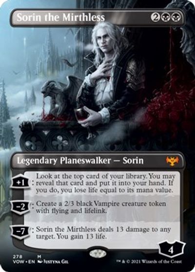 Sorin the Mirthless (Borderless) card art
