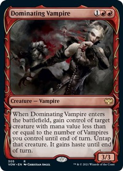 Dominating Vampire (Showcase) card art