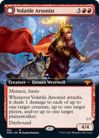 Volatile Arsonist (Extended Art) card art