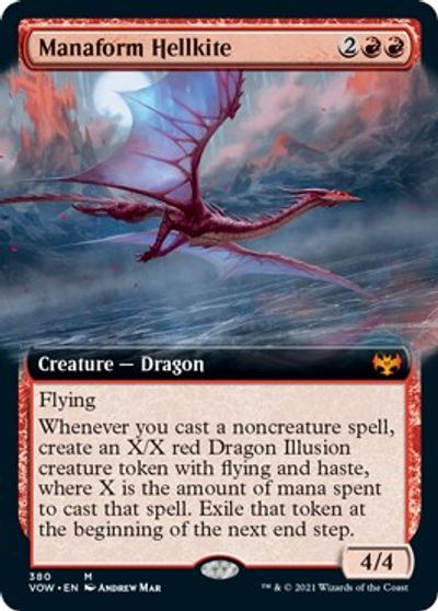 Manaform Hellkite (Extended Art) card art