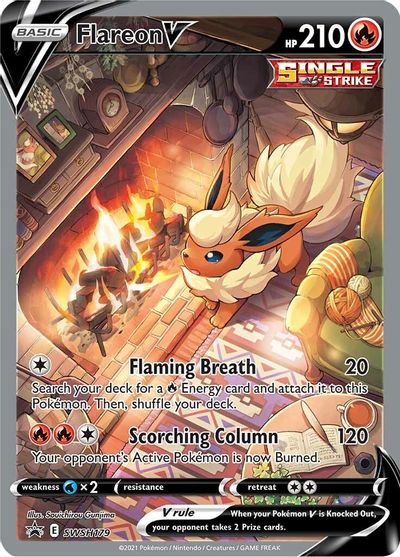 Flareon V - SWSH179 card art