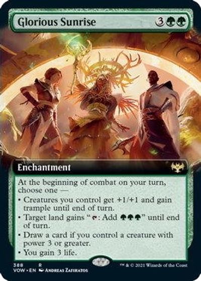 Glorious Sunrise (Extended Art) card art