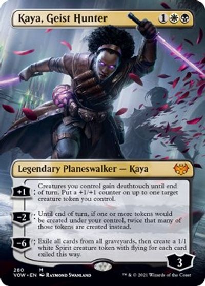 Kaya, Geist Hunter (Borderless) card art