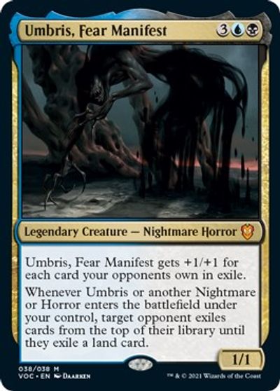 Umbris, Fear Manifest card art