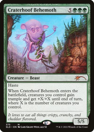 Craterhoof Behemoth (375) card art