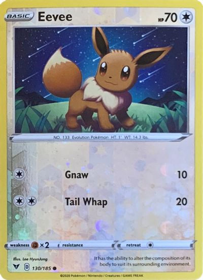 Eevee - 130/185 (Reverse Cosmos Holo) card art