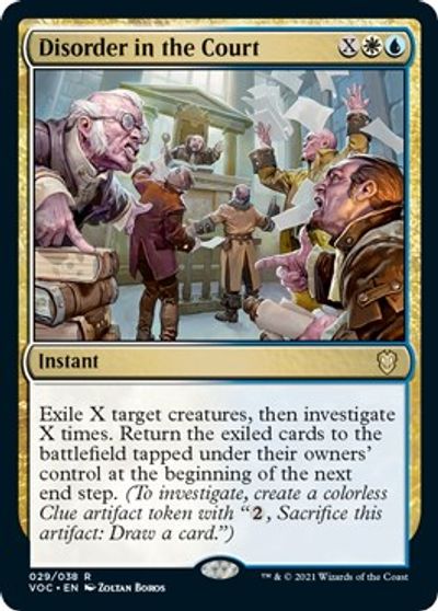 Disorder in the Court card art