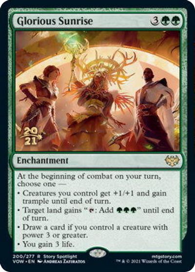 Glorious Sunrise card art