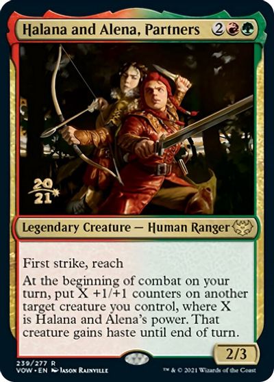 Halana and Alena, Partners card art