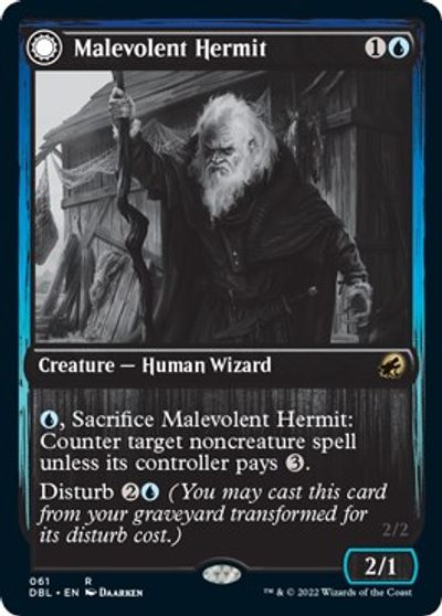 Malevolent Hermit card art