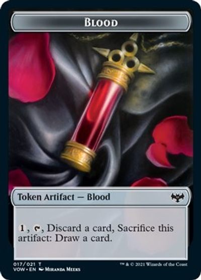 Blood // Slug Double-Sided Token card art