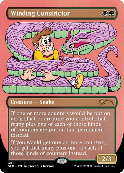 Winding Constrictor card art