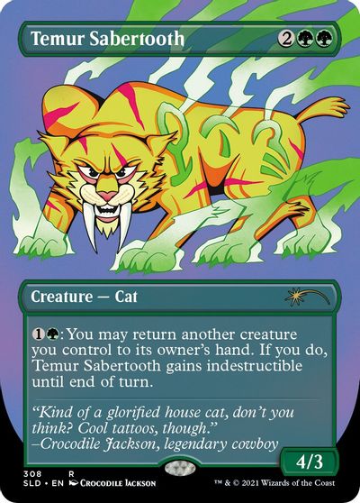 Temur Sabertooth card art