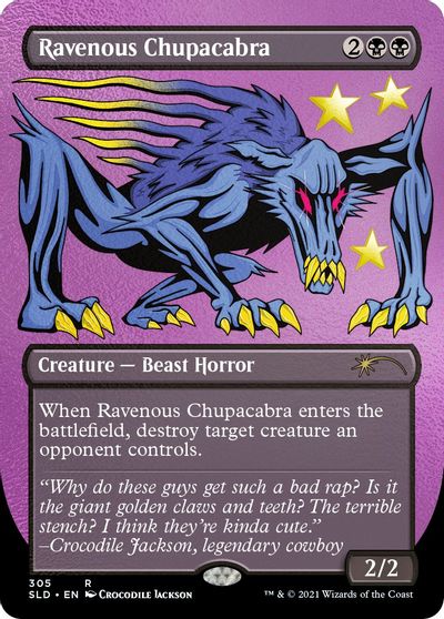 Ravenous Chupacabra (305) (Foil Etched) card art