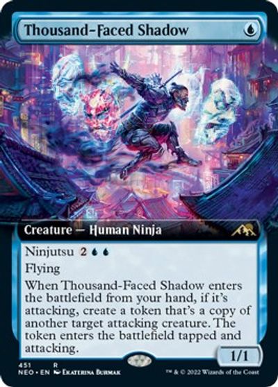 Thousand-Faced Shadow (Extended Art) card art