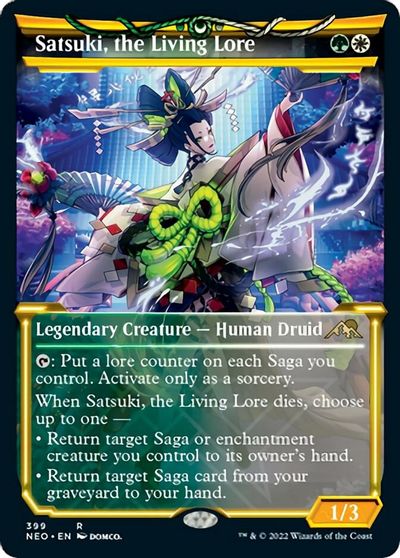 Satsuki, the Living Lore (Showcase) card art