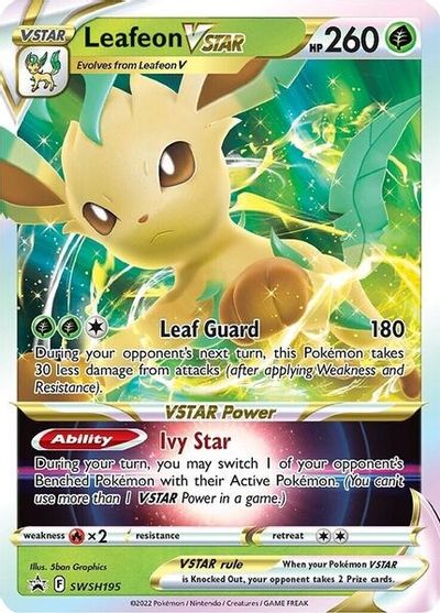 Leafeon VSTAR - SWSH195 card art