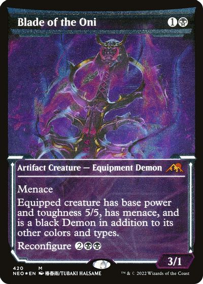 Blade of the Oni (Showcase) (Foil Etched) card art