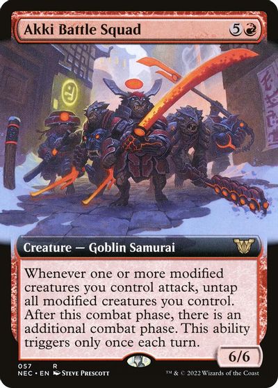 Akki Battle Squad (Extended Art) card art