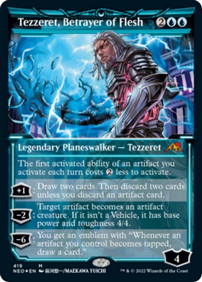 Tezzeret, Betrayer of Flesh (Showcase) (Foil Etched) card art