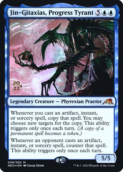 Jin-Gitaxias, Progress Tyrant card art