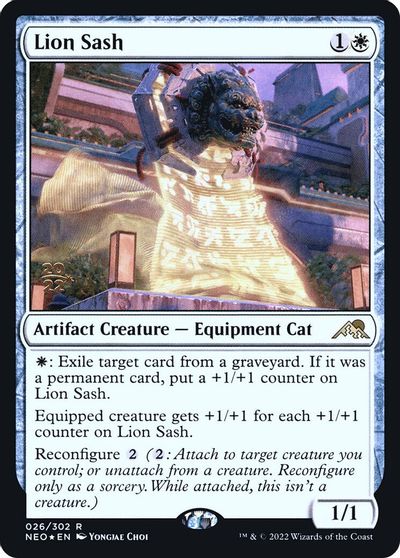 Lion Sash card art