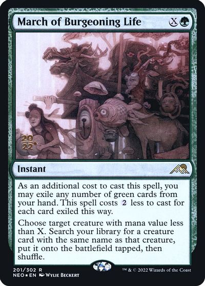 March of Burgeoning Life card art