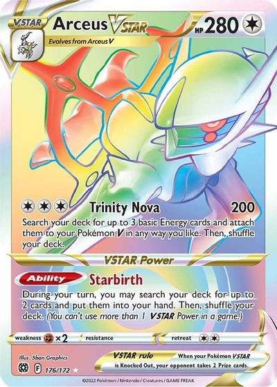 Arceus VSTAR (Secret) (176) card art