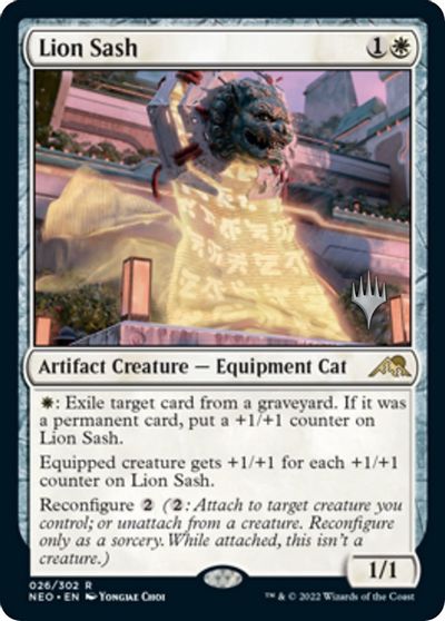 Lion Sash card art