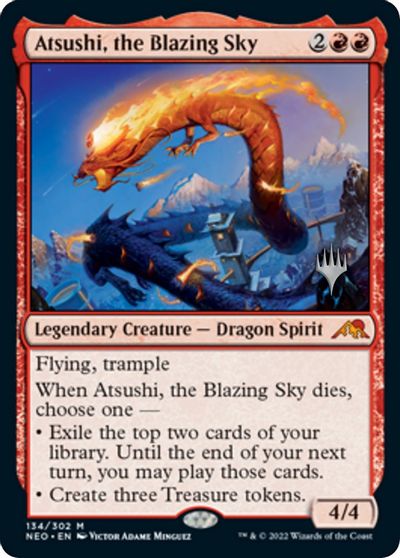 Atsushi, the Blazing Sky card art