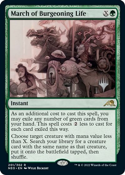 March of Burgeoning Life card art