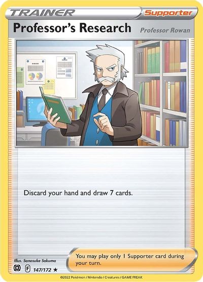 Professor's Research [Professor Rowan] - 147/172 (Non-Holo) card art