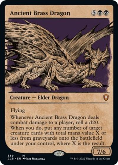 Ancient Brass Dragon (Showcase) card art