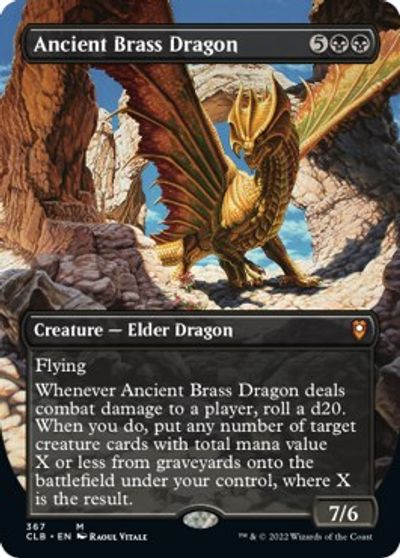 Ancient Brass Dragon (Borderless) card art