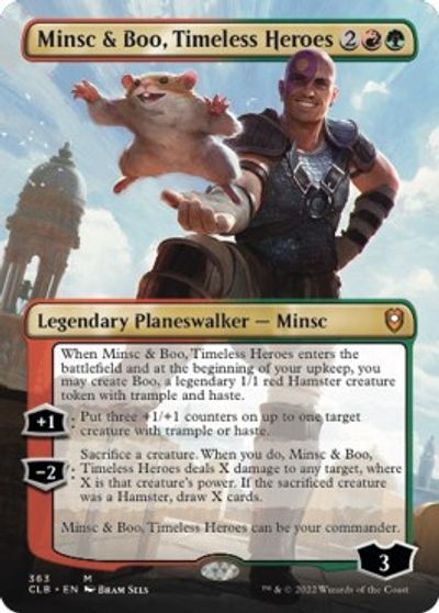 Minsc & Boo, Timeless Heroes (Borderless) card art