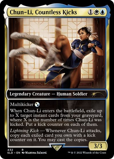 Chun-Li, Countless Kicks card art