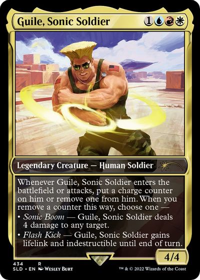 Guile, Sonic Soldier card art