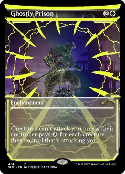 Ghostly Prison (Neon Yellow) card art