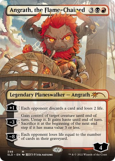 Angrath, the Flame-Chained (Borderless) card art