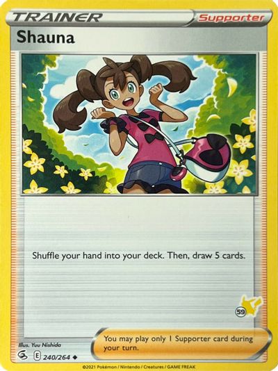 Shauna - 240/264 (#59 Pikachu Stamped) card art