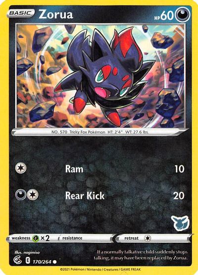 Zorua - 170/264 (Eevee Stamped) card art
