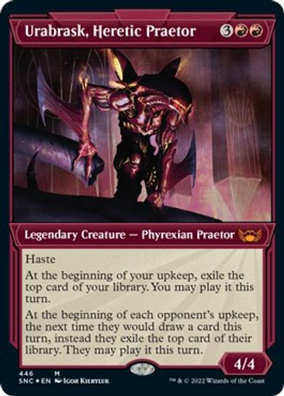 Urabrask, Heretic Praetor (Showcase) (Foil Etched) card art