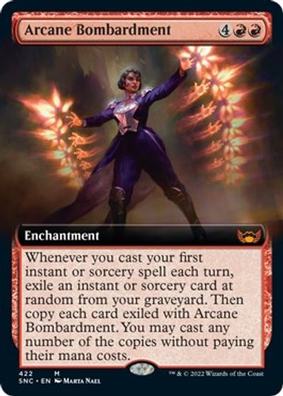 Arcane Bombardment (Extended Art) card art