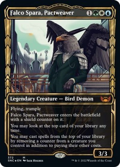 Falco Spara, Pactweaver (Gilded Foil) card art