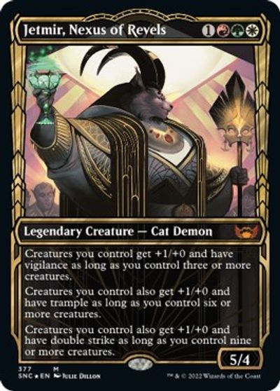 Jetmir, Nexus of Revels (Gilded Foil) card art