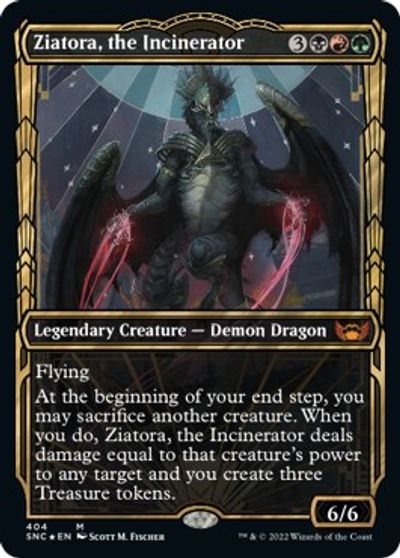 Ziatora, the Incinerator (Gilded Foil) card art