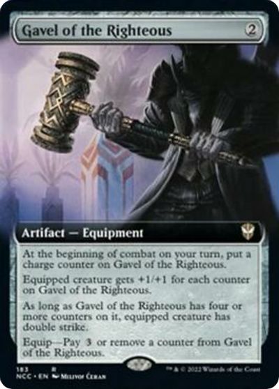 Gavel of the Righteous (Extended Art) card art